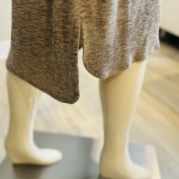 H by Halston Tie Front Rib Knit Midi Dress - Picture 7 of 12